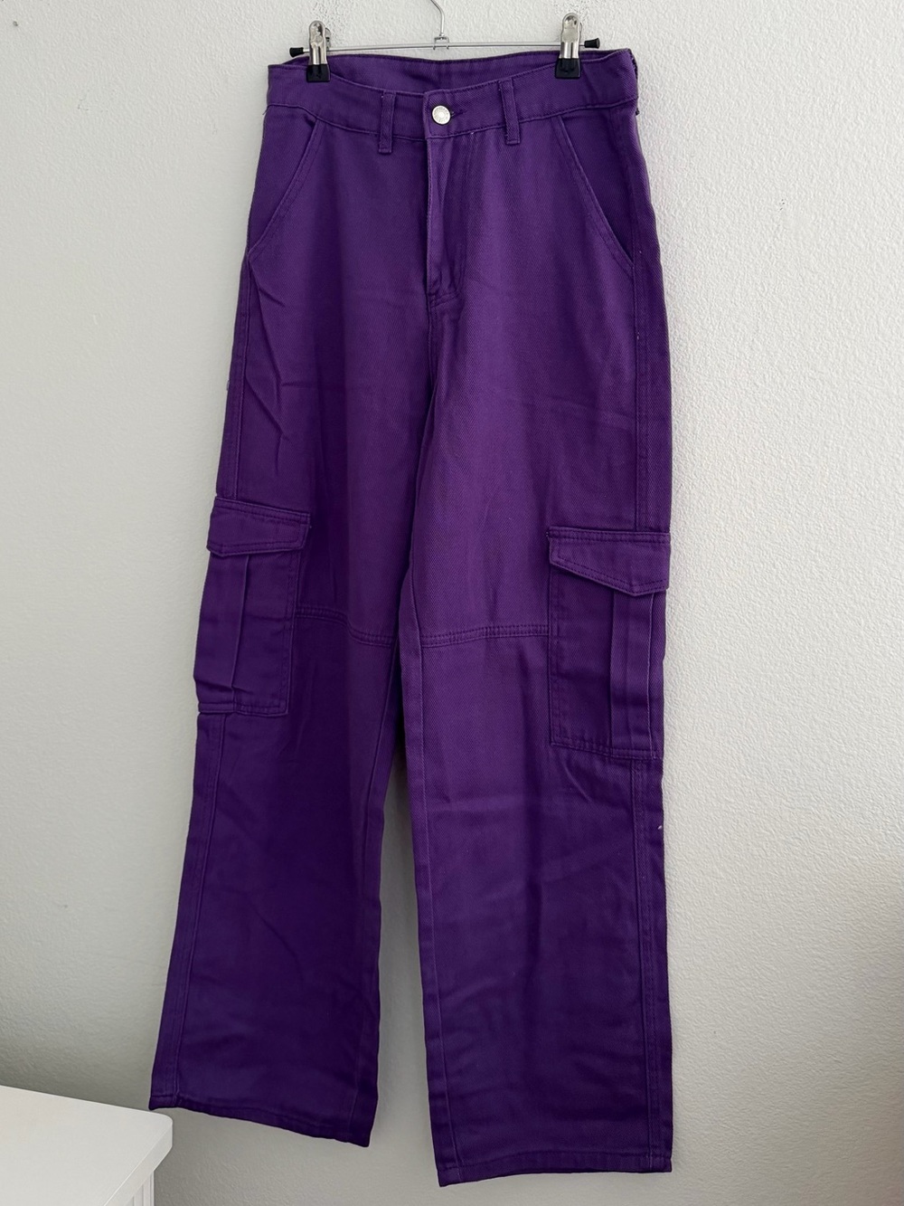 Amazon Women’s Straight Leg Cargo Jeans in Purple